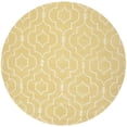 thumbnail image 3 of SAFAVIEH Chatham Xanthia Geometric Wool Area Rug, Light Gold/Ivory, 4' x 6', 3 of 10