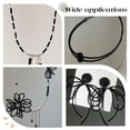 thumbnail image 6 of 1176Pcs 6 Sizes Tube Beads Glass Bugle Beads Black Bugle Seed Beads Mixed Size Tube Seed Beads Craft Beads Assortment Beads DIY, 6 of 7