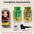 thumbnail image 1 of Herbal Essence Hair Dye - Self-Application Dye Cream for Gray Coverage (Wine Red,60ml x 3 Pack), 1 of 5