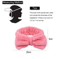 thumbnail image 2 of Bowknot headband makeup hair band wash spa yoga exercise shower elastic hair band girls and women (2PCS), 2 of 5