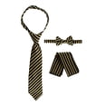 thumbnail image 4 of Gioberti Boy's Long Sleeve Dress Shirt + Stripe Tie, Bow Tie and Hanky, 4 of 5