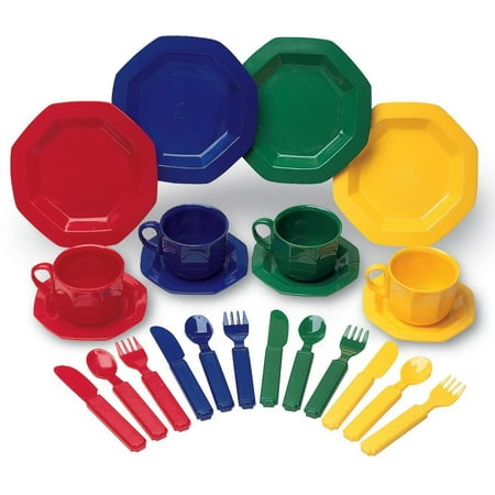 Learning Resources Play Dishes, 24 Piece Set, Ages