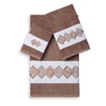 thumbnail image 2 of Linum Home Textiles Noah 3 Piece Turkish Cotton Embellished Towel Set, 2 of 2