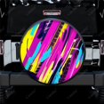 thumbnail image 2 of Motif Spirale Carré Coloré Polyester Roue de Rechange Universelle pour Remorque RV SUV Camion Campeur, 2 of 5