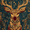 Elegant Deer, variant on Squirrel and Marigold Floral Canvas Wall Art, Animal Flower Print for Living Room, Bedroom, Office and Dining Room Decor