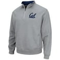 thumbnail image 2 of Men's Colosseum Heathered Gray Cal Bears Tortugas Team Logo Quarter-Zip Jacket, 2 of 3