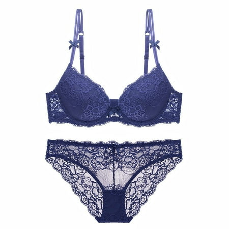LLYWEY Bras for Elderly on Sale T Shirt Bras Women No Underwire Ladies Convertible Bra Style-436 Women s Plus Scoop Bra Feature Adult Female Bralette Sports Bras Blue 36B