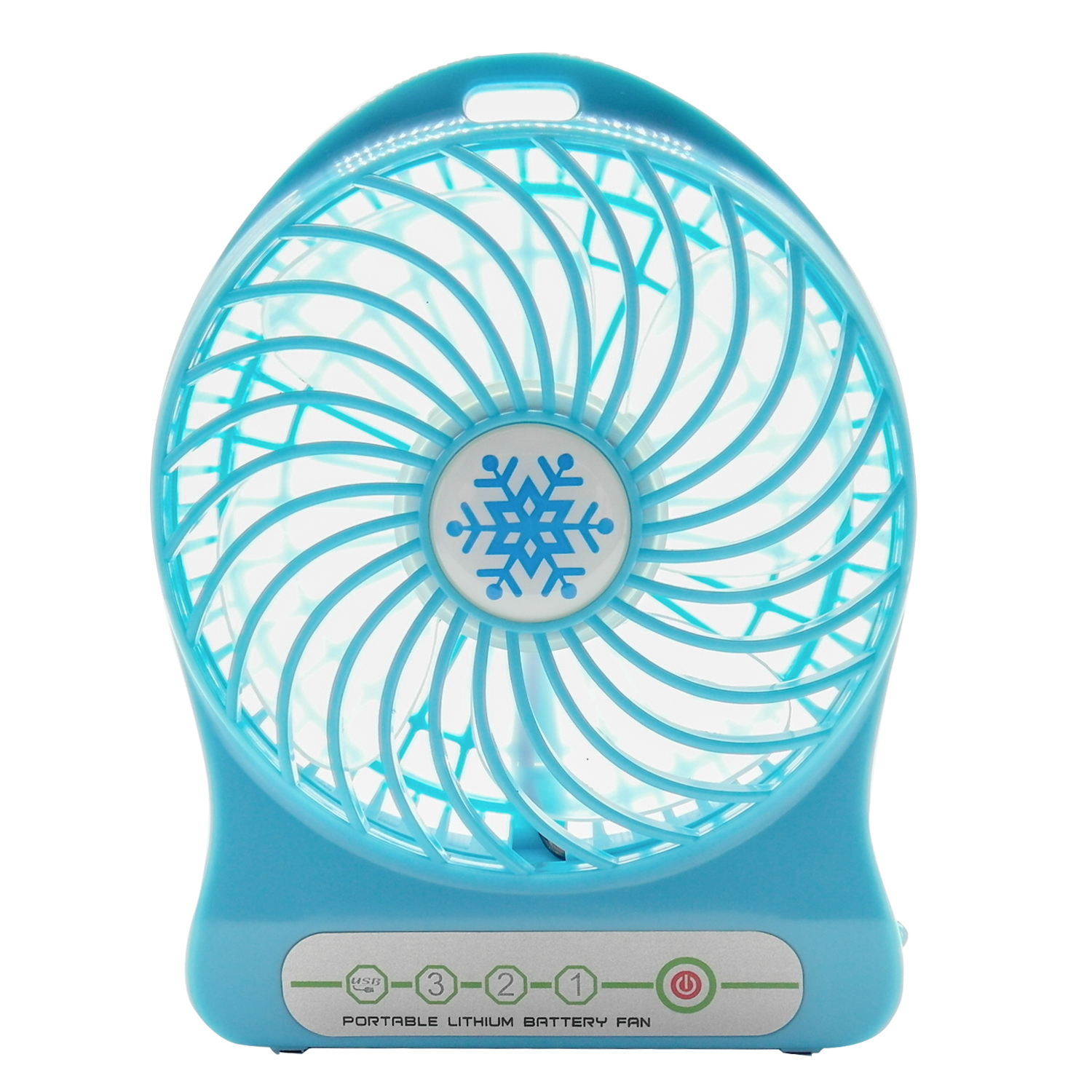 TrendBox Mini Portable USB Rechargeable Fan 3Level Speed Adjustable