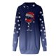 thumbnail image 5 of Vestido corto de sudadera con capucha y bolsillos con estampado navideño para mujer informal a la moda Pompotops  hdfakjf443, 5 of 6