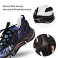 thumbnail image 7 of Watercolor Jellyfish Black Background Walking Shoes for Men Woman Lightweight Tennis Fashion Elastic Sports Shoes Cushion Basketball Shoes, 7 of 7