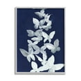 thumbnail image 4 of Stupell Industries Blue Butterflies Abstraction Animals & Insects Painting Gray Framed Art Print Wall Art, 4 of 5