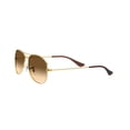 thumbnail image 6 of Ray-Ban Cockpit Sunglasses, Pilot Aviator Eyeglasses with Case, Arista Gold/Clear Gradient Brown, Size 59, 6 of 10