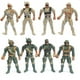 thumbnail image 2 of 10 figuras militares de plástico de 9 cm con 10 accesorios de armas Juego militar, 2 of 3