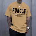 thumbnail image 3 of Ankishi Funcle Tshirt Crewneck Men's Short Sleeve Cotton Tee Loose Fit Trendy Tops for Streetwear, 3 of 7