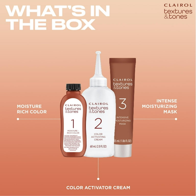 3 pack) Clairol Textures & Tones Hair Dye Ammonia-Free Permanent