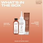 Clairol Textures & Tones Hair Dye Ammonia-Free Permanent Hair Color Creme, 2N Mocha Brown, 1 Application