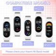thumbnail image 3 of KOMI 2 Pack Boucle Solo Sangle en Nylon Compatible avec Xiaomi Mi Band 6 5 4 3/Amazfit Band 5 Sangles, Bande de Remplacement Sportive Douce Réglable Colorée pour Xiaomi Mi Band 6 5 (NFC) pour Hommes Femmes, 3 of 5