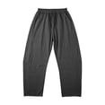 thumbnail image 3 of Women's Baggy Wide Leg Palazzo Pants Harem Pants Petite Linen Pants Drawstring Boho Barrel Sweatpants Summer Casual Flowy Breathable Trousers Beach Vacation, Spring Summer Fall, Dark Gray M, 3 of 9
