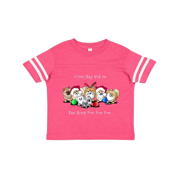 Inktastic KiniArt Christmas Pomeranians Boys or Girls Toddler T-Shirt