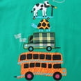 thumbnail image 3 of HILEELANG Toddler Boy Summer Short Clothes Sets Outfits Easter Cotton Green Bus Tee Shirts Shorts Playwear 5T, 3 of 5