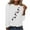 White, variant on ibuvkizy Valentine's Day Sweatshirt for Women Printed Round Neck Pullover Long Sleeved Casual Womens Sweatshirts Beige,M
