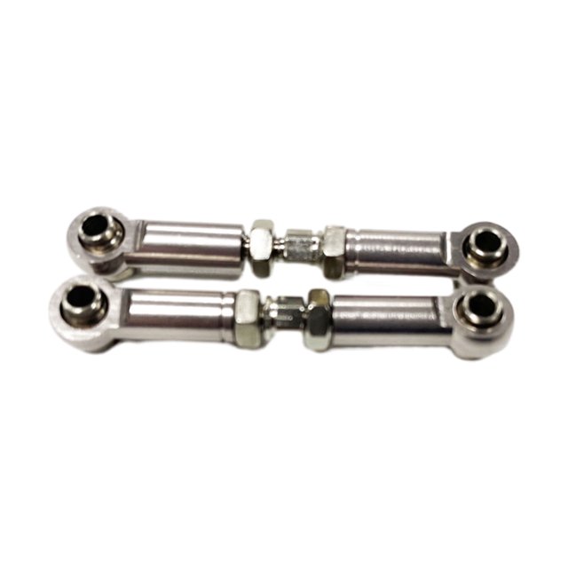 Vogacara Varilla De Enlace De Dirección Aleación De Aluminio Para Dirección Duradera Y Ligera 1/14 MJX 14209 14210 Kits De Construcción Modelo Plata