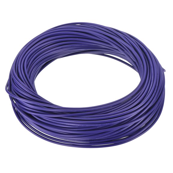 Uxcell 20AWG 20 Gauge Stranded Hook-Up Wire PVC Tinned Copper Wire 100ft Purple
