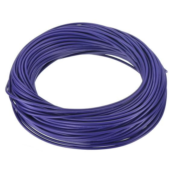 Uxcell 20AWG 20 Gauge Cable Trenzado de Conexión PVC Cobre Estañado 100ft Púrpura