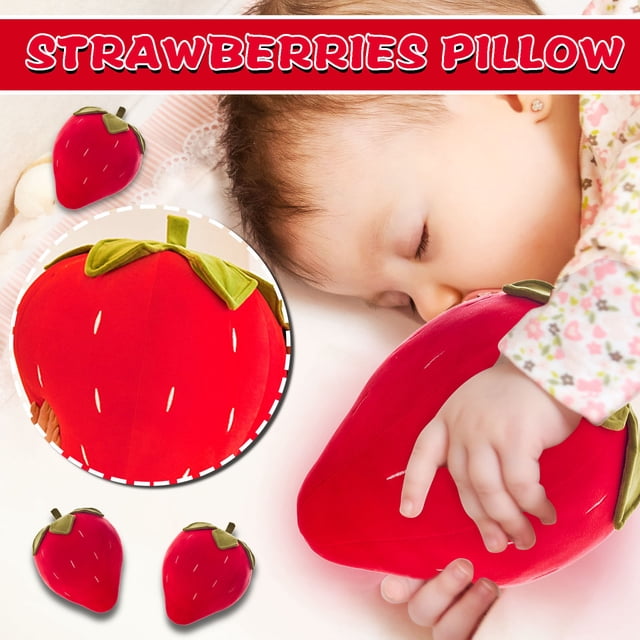 Almohada de frutas de felpa | Cojín de cintura suave | Juguete de peluche decorativo de peluche | Lindo acento de decoración para el hogar | Tejido lavable | Comodidad acogedora | Peluches para sofá