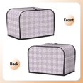 thumbnail image 3 of Goofa Floral Purple Buffalo Plaid Print Toaster Cover 2 Slice, Two Slice Bread Machine Cover Quilted Toaster Covers Bread Maker Cover Kitchen Appliance Cover, 3 of 7
