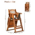 Wood High Chair With Tray, Baby Highchairs, Children High Stool Dining
