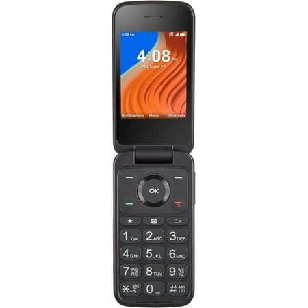 TracFone TCL Flip 2, 16GB Storage, Black - Prepaid Flip Phone (Locked to TracFone)