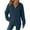 Navy, variant on LEBONYARD Women's Trendy Zipper Hooded Drawstring Solid Colored Pocket Jacket Casual Long Sleeve Loose Warm Fit Fashion Ladies Outwear Jacket