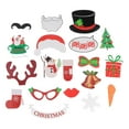 thumbnail image 1 of 19pcs Photo Booth Props Christmas Snowman Gloves Bell Boots Props On Sticks for Christmas Party Decor, 1 of 9