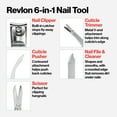 thumbnail image 4 of Revlon All in One Stainless Steel Fingernail Clipper, Silver, 1 Count, 4 of 9