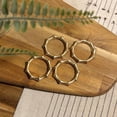 thumbnail image 5 of Juego de 12 Servilleteros Dorados de Bambú Mate para Cenas, Decoración Navideña y Mesas de Boda., 5 of 5