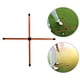 thumbnail image 4 of 4 piezas de para entrenamiento de caña de práctica, entrenador de swing completo, Putter portátil para enseñanza, palos de alineación de golf de Oro Sunnimix Palos de alineación de golf, 4 of 8