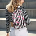 thumbnail image 5 of Bingfone Flamingos Print Canvas College Laptop Backpack, Large Capacity Lightweight College Bookbag Casual Daypack-Small, 5 of 5