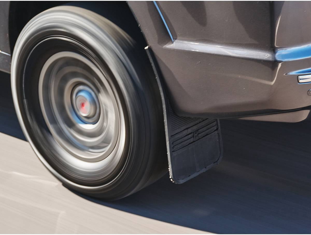 Husky Liners 55101 Rear MudDog Mud Flaps with Brushed Stainless Steel Weights