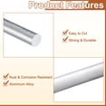 thumbnail image 4 of Uxcell Round Aluminum Rods, Aluminum Round Rod Solid Lathe Bar Stock for Industry Construction DIY Crafts 3mm x 203mm 2, 4 of 5