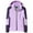 Purple, variant on Rain Jacket Women Lightweight Waterproof Plus Size Raincoat Packable Hooded Windbreaker with Pockets for Outdoor M-4XL on Clearance
