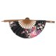 thumbnail image 5 of Ventilador de mano plegable de bolsillo de la flor de Sakura japonesa regalo de la decoración del partido del círculo redondo, 5 of 7