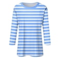 thumbnail image 5 of Long Sleeve Shirts For Women New Shoulder Seven Quarter Sleeve T Shirt Summer Top Womens Long Sleeve Tops, 5 of 5