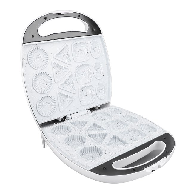 Machine à Biscuits Électrique avec Poignée de Sécurité, Machine à Biscuits 13 Trous pour Gaufres Petit-Déjeuner, Compacte Antiadhésive pour la Maison
