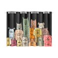 thumbnail image 3 of MKHERT Funny Dogs Family Window Curtain Kitchen Curtain 26x39 inch,Two Piece, 3 of 3