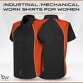 thumbnail image 2 of BIKER WEAR USA Short Sleeve Button Down/Collar Work Shirts for Women, 2 of 7