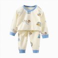 thumbnail image 3 of HFHAPW Little Girl Boys Pajamas Set Cute Graphic 2 Piece Toddler Clothes Kids Pjs Sleepwear, 3 of 3