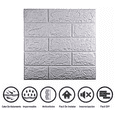 thumbnail image 4 of Papel Tapiz Autoadherible Ladrillo Espuma Gris Grande 10pcs Lab.G  Papel Tapiz, 4 of 4