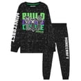 thumbnail image 1 of Conjunto de pijama Minecraft para niños de 5 a 14 años, color negro, 1 of 6