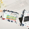 thumbnail image 4 of Dog Paw and Star 2 Pack Pencil Pouch for 3 Ring Binder Smooth Zipper Folders with Pockets Clear Window Pencil Case, 4 of 6
